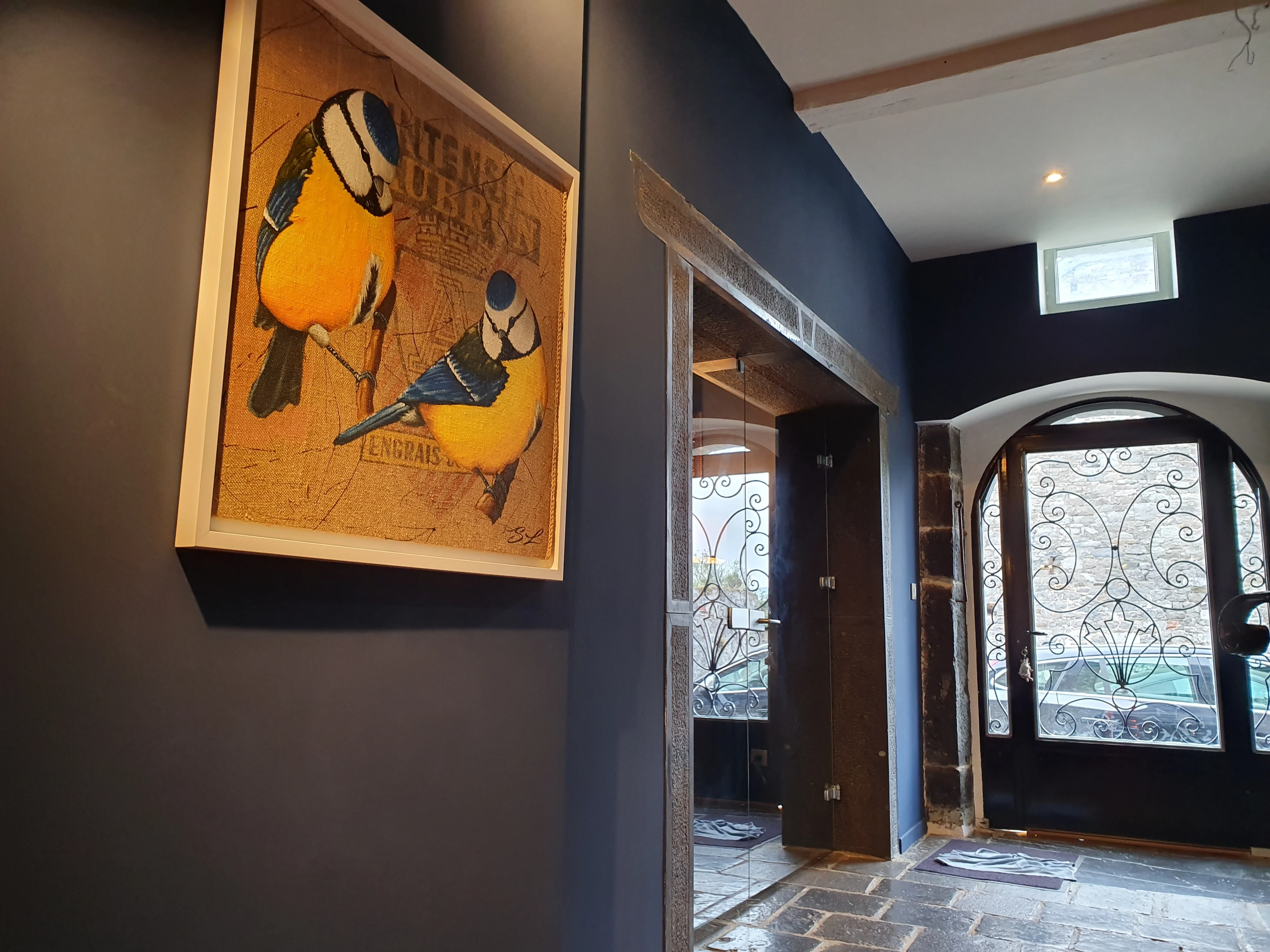 Duo de mésanges en situation