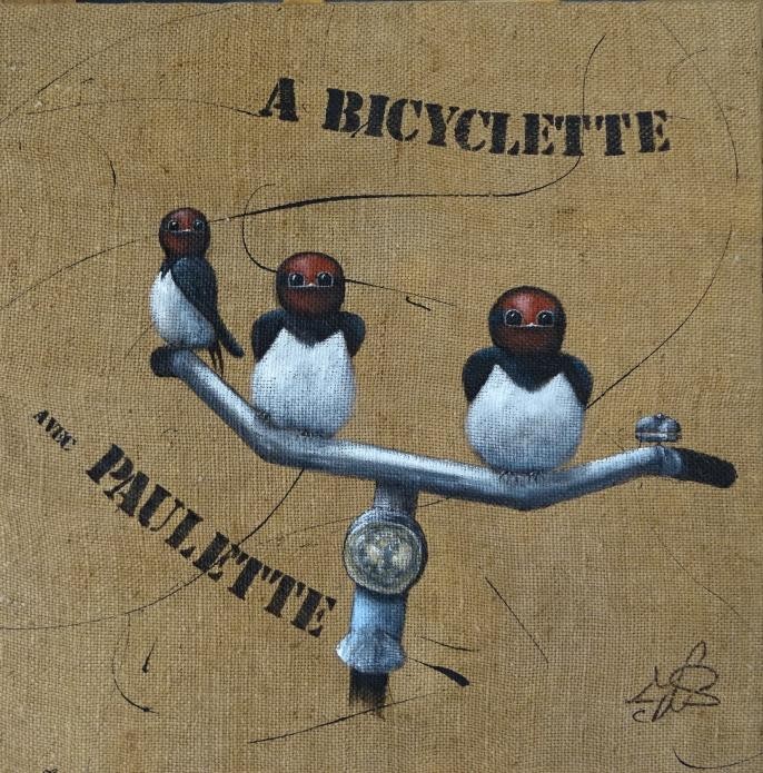 A bicyclette avec Paulette