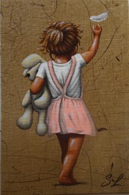 Fillette  et son Doudou