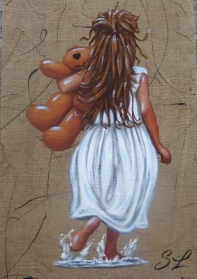 P' tite Fille robe blanche  et son 